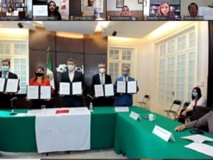 Firman convenio de órganos garantes referente a la implementación de cuadernillos de 4° grado de educación básica.