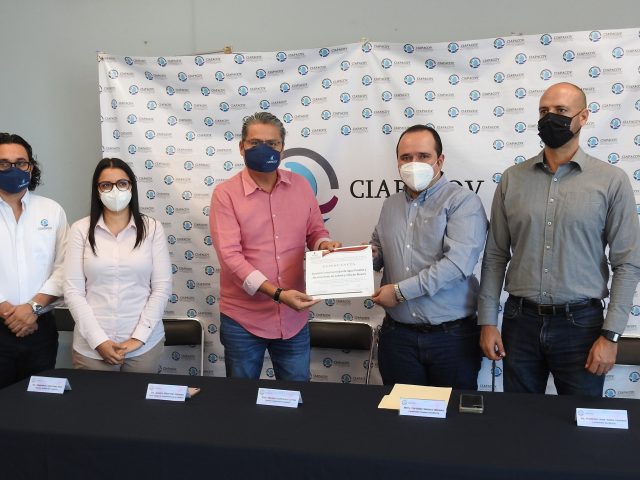Entrega Infocol Constancia de Cumplimiento a CIAPACOV