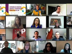 Primer Sesión Ordinaria de la Comisión de Gobierno Abierto y Transparencia Proactiva del Sistema Nacional de Transparencia