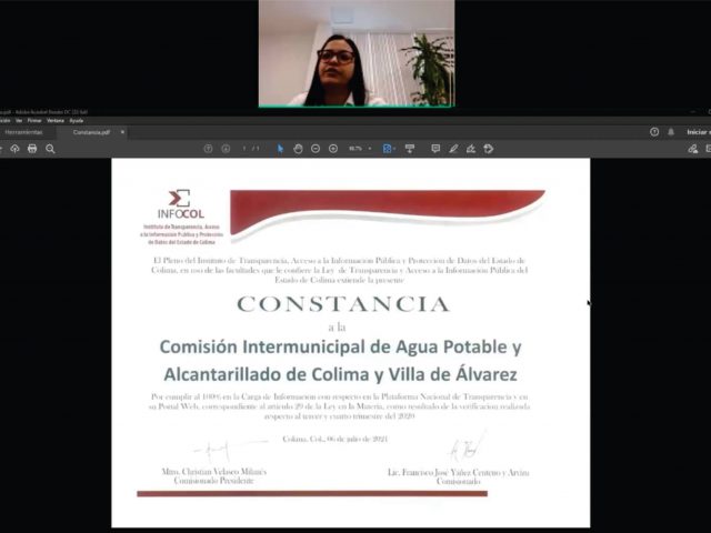 ENTREGA DE CONSTANCIA A CIAPACOV