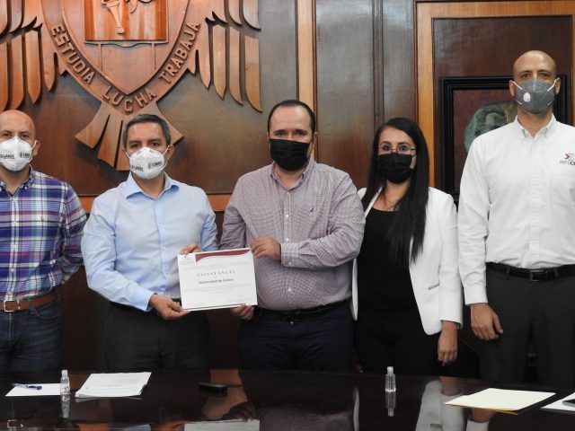 ENTREGA DE CONSTNACIA A LA UNIVERSIDAD DE COLIMA