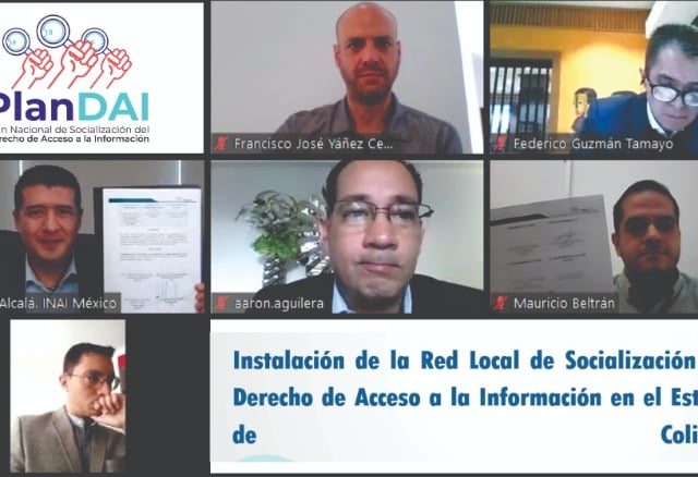 SE INSTALA EN COLIMA LA RED LOCAL DE SOCIALIZACIÓN (RLS) DEL PLAN NACIONAL DE SOCIALIZACIÓN DEL DERECHO DE ACCESO A LA INFORMACIÓN (PLANDAI) 2021-2022