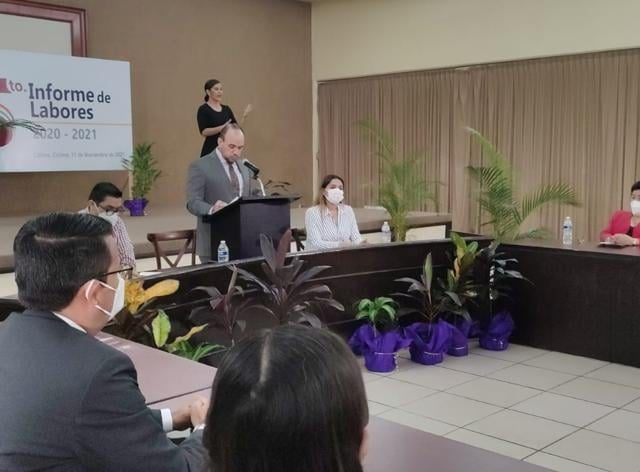 COMISIONADO DE INFOCOL ASISTE AL QUINTO INFORME DEL PODER JUDICIAL