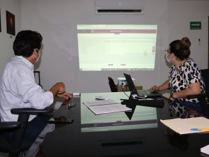 TITULAR DE LA UNIDAD DE TRANSPARENCIA DEL AYUNTAMIENTO DE MINATITLÁN SE REUNE CON EL SECRETARIO DE CAPACITACIÓN